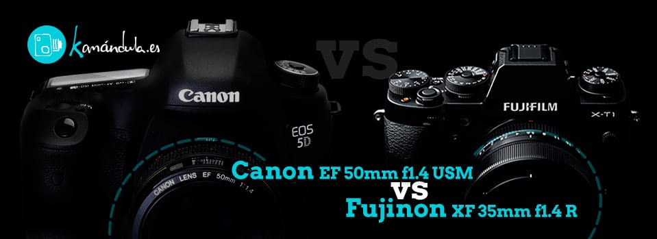 Fuji XF 35mm f1.4 vs Canon EF 50mm f1.4